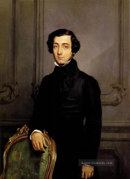  man - Porträt von Alexis de Tocqueville 1850 romantische Theodore Chasseriau